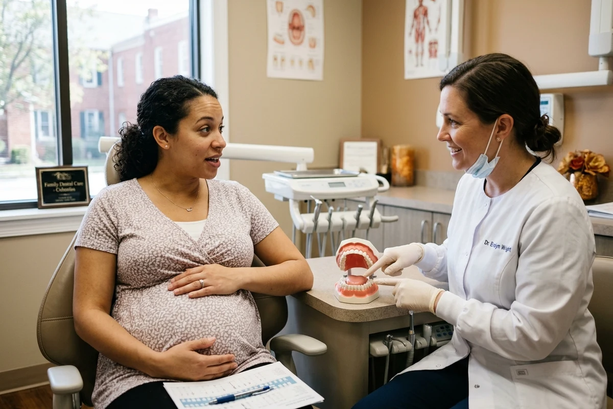 Dental consultation about dentist during pregnancy Columbia PA