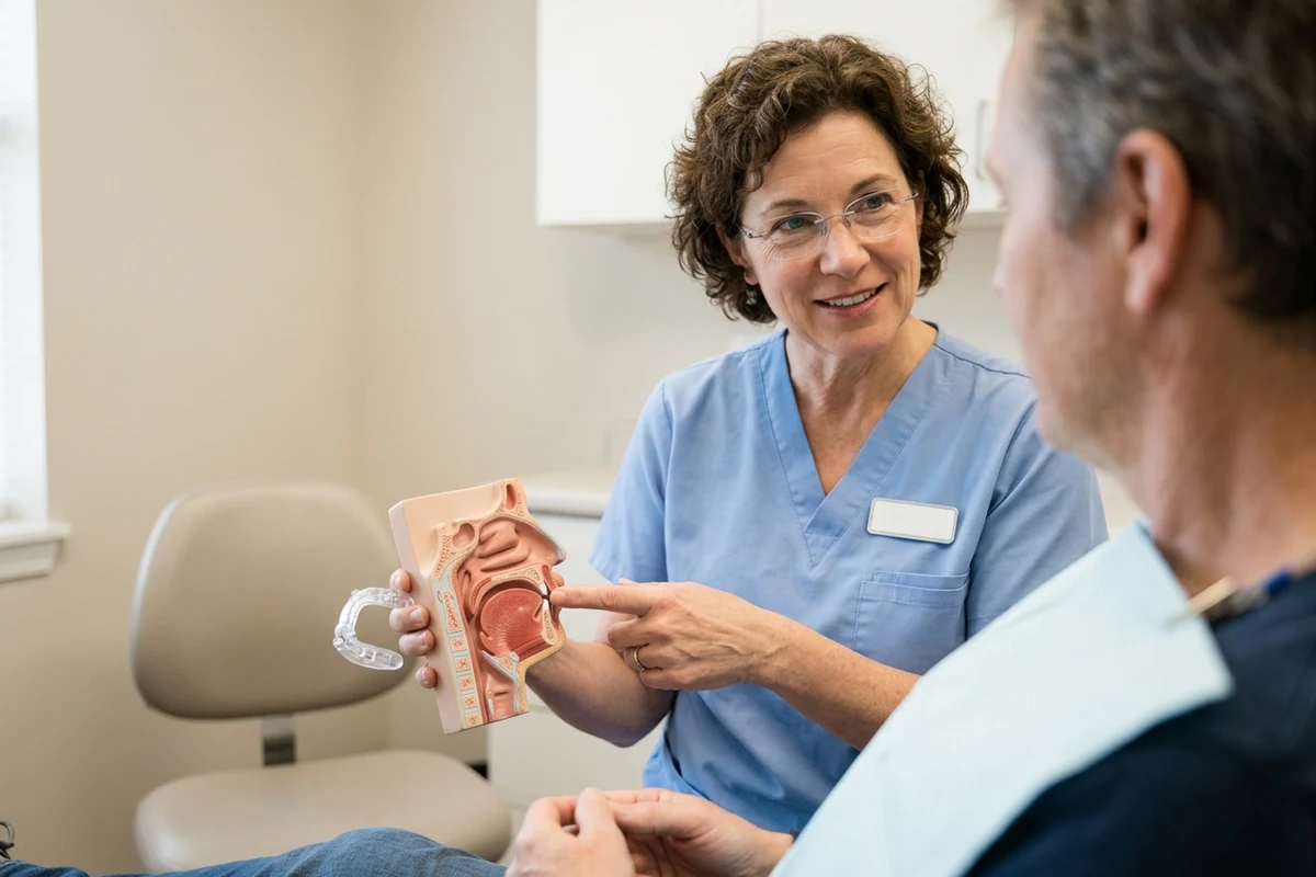 Dental consultation about sleep apnea dentist Columbia PA